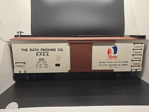Bachmann Big Haulers G Scale The Rath Packing Co RPRX 608 Black Hawk Box Car - Picture 1 of 8