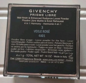 Givenchy Prisme Libre Loose Powder # 3 VOILE ROSE CLASSIC FUORI PRODUZIONE 4 X 1g - Foto 1 di 7
