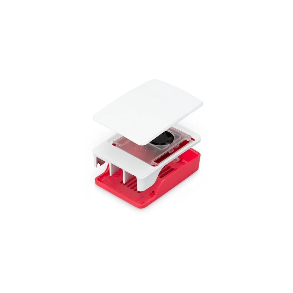 EB82193 - Raspberry Pi Gehäuse inkl. Lüfter für Pi 5 RotWeiß - Bild 1 von 1