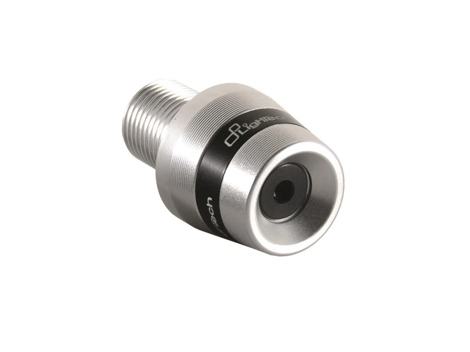 Embouts de guidon LighTech bicolores Argent et Noir (KTM300SIL) - Photo 1/1