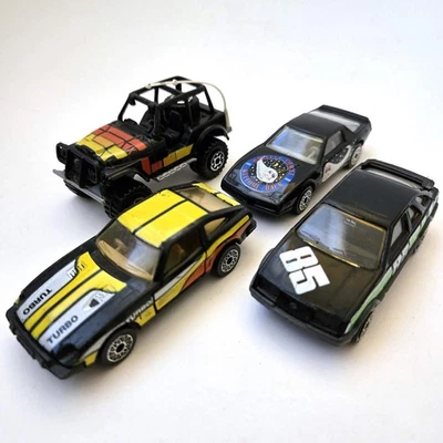 Lote de 4 autos Jeep 4x4 Matchbox vintage años 80, Datsun280 ZX, Ford Sierra XR4, + Foto 1 de 4