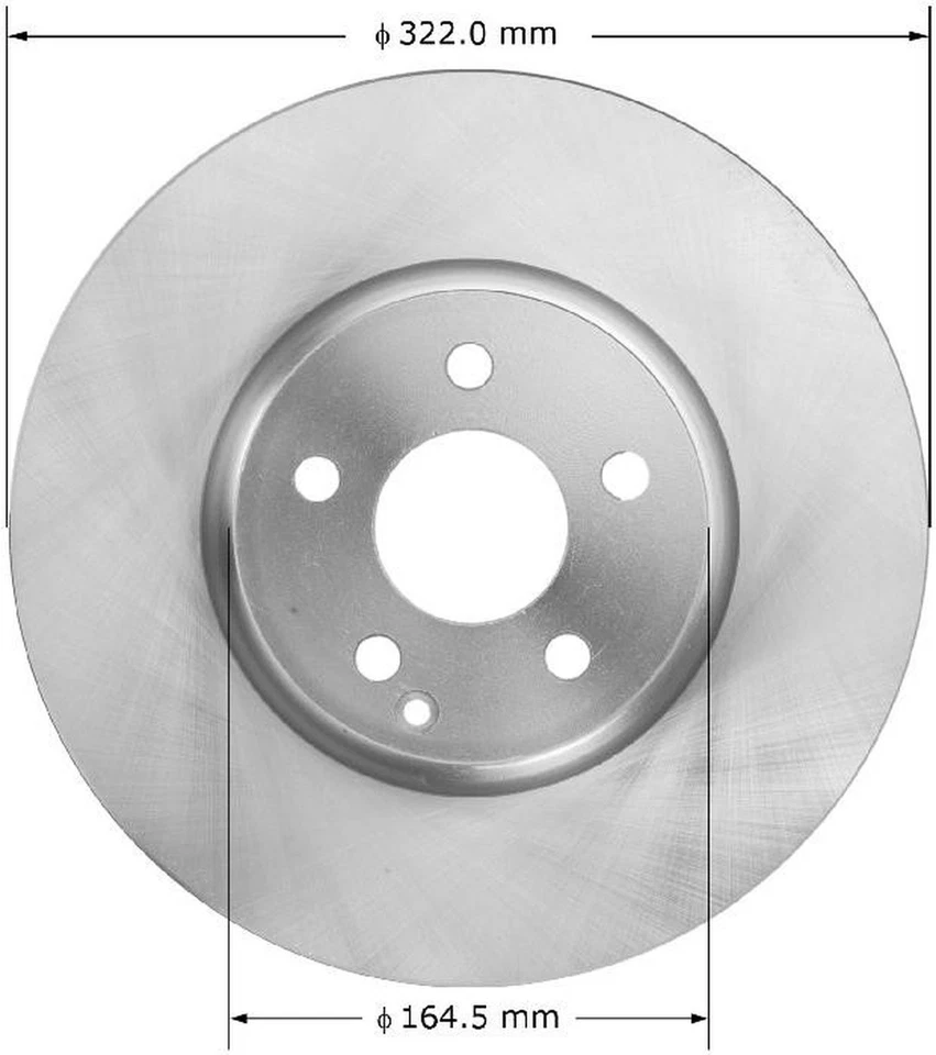 Rotor de freno de disco Bendix PRT6003 para 10-20 C300 C350 E250 E350 E400 SLC300 SLK300 Foto 1 de 4