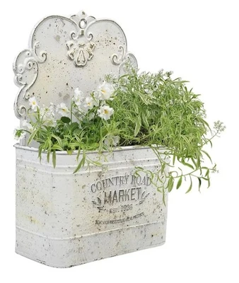 NUEVA maceta de metal para colgar en la pared montada en la pared. (oro blanco)  Foto 1 de 4