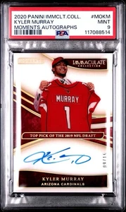 Panini Immaculate Kyler Murray 2020 automático/15 momentos en tarjeta PSA 9  - Imagen 1 de 2