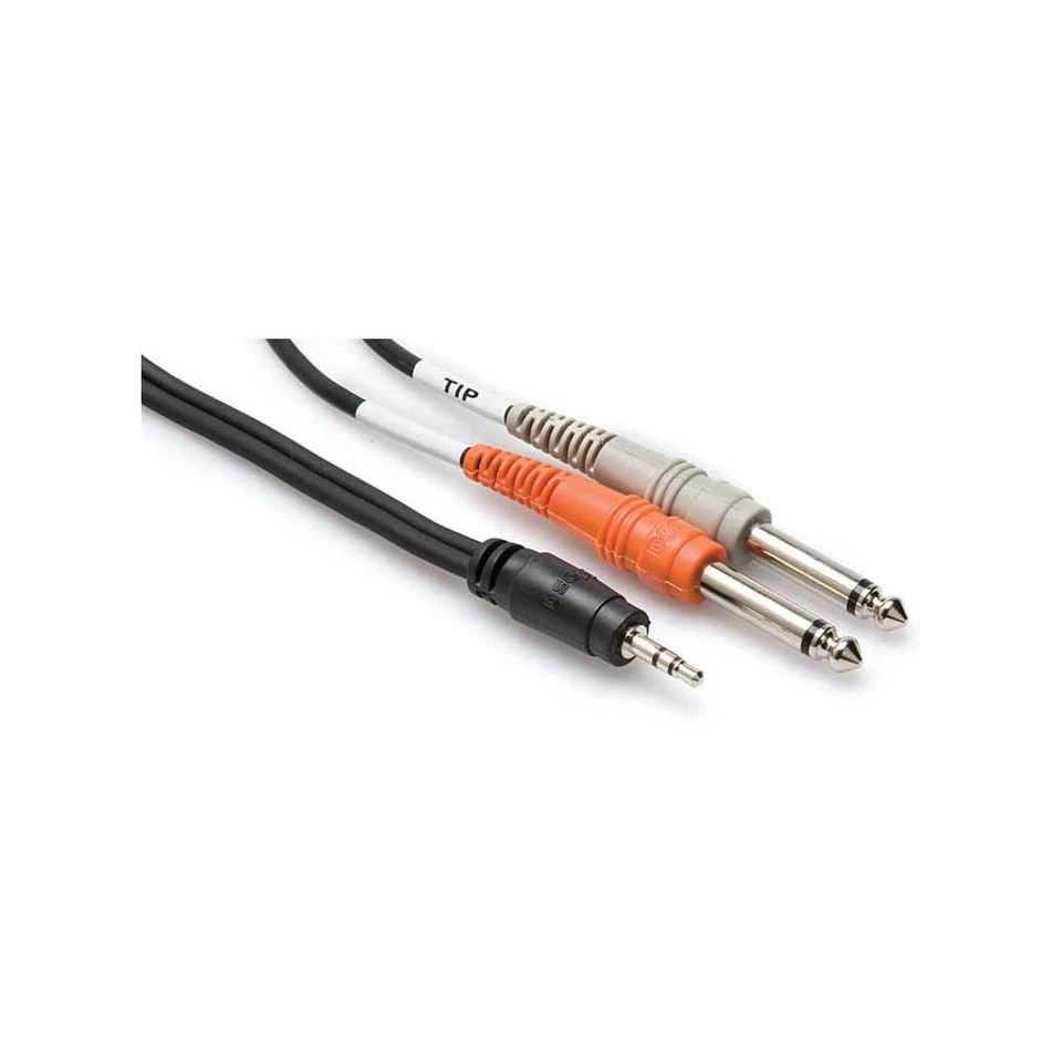 Hosa Stereo Breakout Audio Cable - for iPod- Device- Headphone 10 ft 1