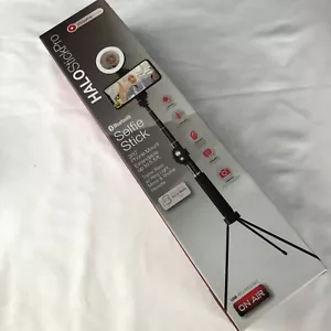 Tzumi ON AIR Halo Selfie Stick Pro 5" Anello Luce Estensibile 5,5' Treppiede per Parte - Foto 1 di 14