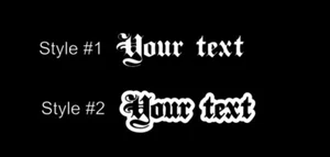 Personaliza tu texto Pegatina Española Vinilo Coche Pegatina Troquelado Blanco - Imagen 1 de 3