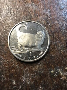 Isle Of Man Cat Crown Coin 1998 - Picture 1 of 2