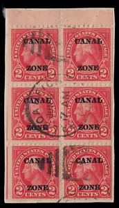 MOMEN: US STAMPS CANAL ZONE #84d BOOKLET USED LOT #84485* - Picture 1 of 2
