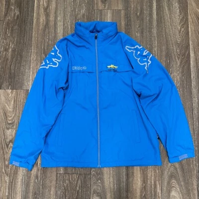VTG Kappa Track Jacket Men's XL Blue Windbreaker Y2K 00s Chevrolet - Image 1 of 4