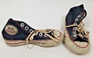 Vintage PF Flyers Canvas Basketball Shoes Sneakers BF Goodrich Athletic 2 RARE - Picture 1 of 5