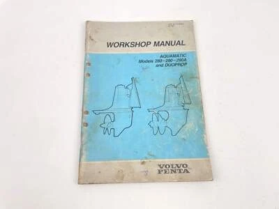 Volvo Penta Workshop Manual, Models 280, 290, 290A & Duoprop 7731624-8 - Image 1 of 4