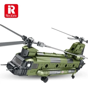 Ch-47 Chinook Avión de Transporte Bloques de Construcción Helicóptero Militar NUEVO EN CAJA - Imagen 1 de 9