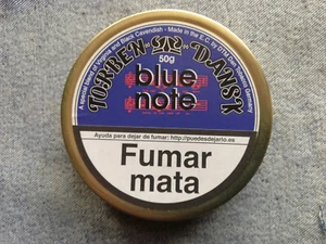 scatola latta TORBEN DANSK blue note 50 gr.- tabacco pipa VUOTA-TIN - Foto 1 di 6