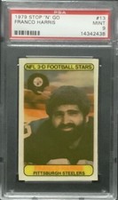 1979 Stop N Go 3D Superstars #13 Franco Harris PSA 9 HOF Steelers