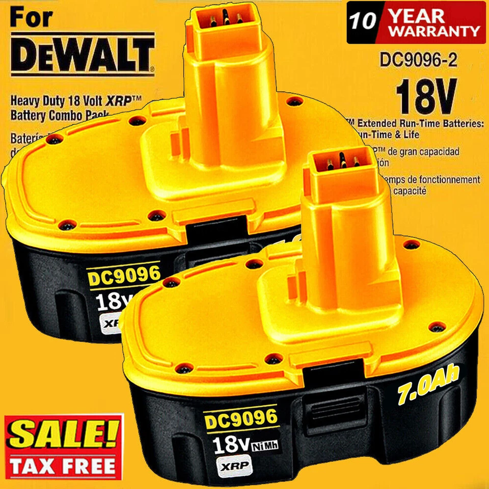 Pack 18Volt 6Ah for Dewalt 18V XRP Battery DC9098 DC9099 DC9096 Li-ion DC9096S