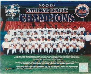 NY Mets 2000 National League Champions Team 8x10 Photo Piazza Leiter Ventura  - Picture 1 of 2