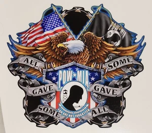 POW MIA Eagle Flags Some Gave some Some Gave all Decal decals Sticker Sticker - Picture 1 of 1