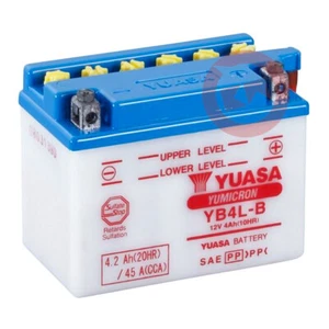 BATTERIA YUASA YB4LB APRILIA RED ROSE-AE 50 ANNO 1988 1989 1990 1991 1992 - Foto 1 di 4