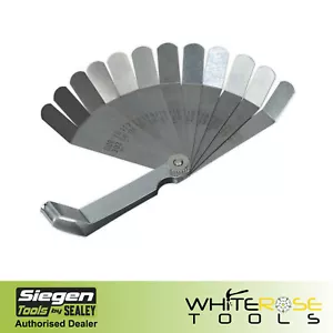 Siegen Feeler Guage métrica imperial graduada 12 hojas doble marca offset - Imagen 1 de 2