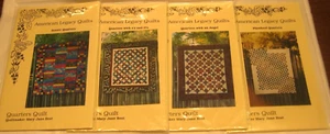 American Legacy LOT OF 4 Quilt Patterns ~Pinwheel, Angel, Scenic, X's & O's~ - Picture 1 of 3