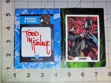 McFarlane DC Batman & Spawn Todd McFarlane Full Signed Character Trading Card