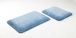 Badematte Badteppich Mikrofaser Badvorleger WC-Vorleger Bad 2 tlg. versch. Farbe - Bild 1 von 16