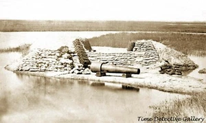 An 8" Parrot Rilfe Cannon, Morris Is., South Carolina 1863- Historic Photo Print - Picture 1 of 1
