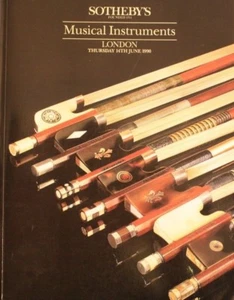 Catalogue, Sotheby's Musical Instruments London Thursday 14th June 1990 - Picture 1 of 6