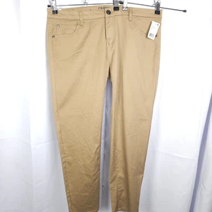 NWT Celebrity Pink Womens Sz 17S 38x29 Beige Low Rise Skinny Fit Jeans - Picture 1 of 8