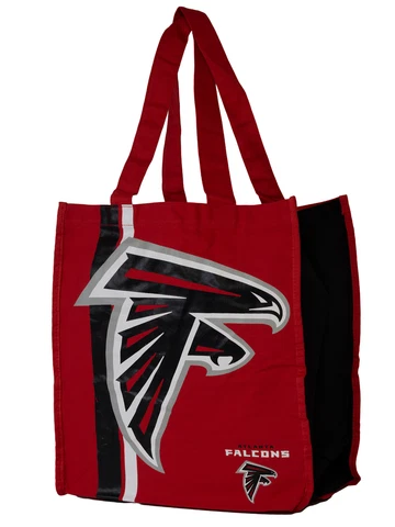 NFL Team Logo Reusable  Atlanta Falcons Tote Grocery Tote Shopping Bag Cover