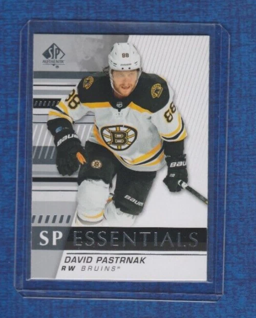 2019-20 Upper Deck SP Authentic Essentials # SPE-DP David Pastrnak - Image 1 of 2