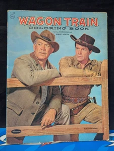 1960s Whitman Coloring Books - Wagon Train (Semi-Colored) - Foto 1 di 7