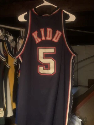 Camiseta cosida vintage Reebok NBA Jason Kidd #5 New Jersey Nets talla 2XL Foto 1 de 3