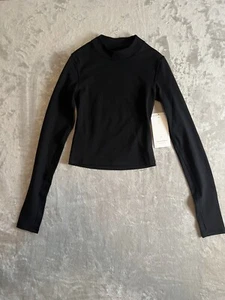 Athleta Shanti Top mit Stehkragen schwarz Größe Xxs - Bild 1 von 7