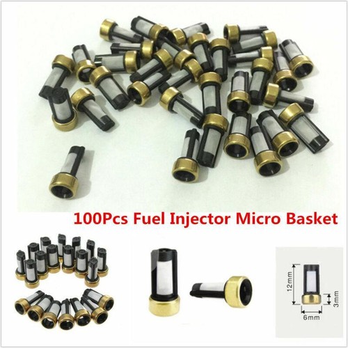 100 Pezzi Microfiltri A Cestello Per Iniettori ASNU03C – Kit Riparazione 6x3x12mm