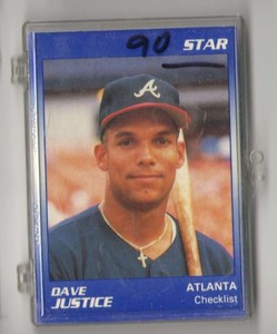 1990 Star Player Set - Dave Justice Glossy (Braves)