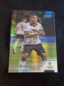 2021-22 Champions League Stadium Club Chrome Blue Prism Refractor Luis Muriel