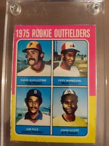 1975 Topps - 1975 Rookie Outfielders #616 Pepe Mangual, Dave Augustine, Jim...