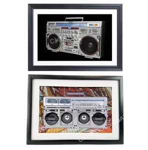Sharp GF777 + Conion C100f Boombox Posters 17" x 11" Ghetto Blaster NO FRAME - Picture 1 of 7