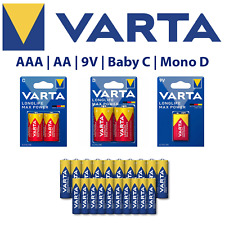 Varta Longlife Max Power C D 9V Industrial Pro AAA AA Batterie Alkaline