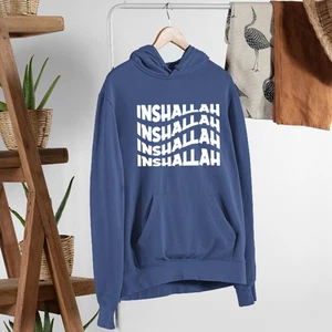 Inshallah Kapuze Islamisches Glaube Vertrauen IN Allah Muslim Lifestyle Inspired - Imagen 1 de 24