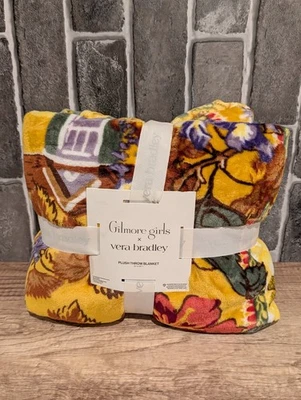Vera Bradley Gilmore Girls Autumn Plush Throw Blanket Dragonfly New V624-B - Image 1 of 4