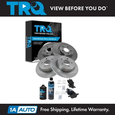 Kit de pastillas de freno y rotor delanteras y traseras TRQ para Ford C-Max Escape 2013-2016 Foto 1 de 4