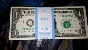 BEP $100 STRAP OF YEAR NOTES UNCIRCULATED 2000XXXX - Picture 1 of 3