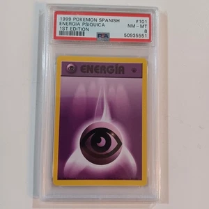 Pokemon PSA 8 MINT SPANISH 1st Edition Base Energia Psiquica (Psychic) #101 - Picture 1 of 2