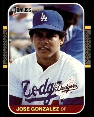 1987 Donruss Jose Gonzalez Rookie Los Angeles Dodgers #525 - Image 1 of 2