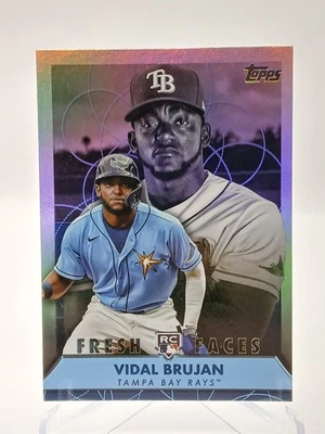 2022 Topps #FF‑6 Vidal Bruján RC Rookie Fresh Faces Tampa Bay Rays - Image 1 of 2