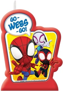 Spidey & His Amazing Friends Spider-Man Geburtstag Party Deko Kuchen Kerze - Bild 1 von 1