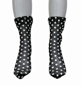LOL OMG Pose Rainbow Shadow High Doll Outfit Black White Polka Dot Mesh Socks - Picture 1 of 4